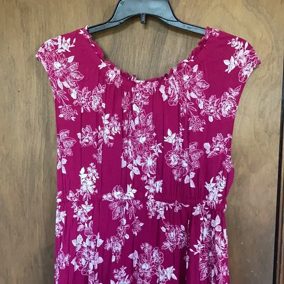 Relisted Torrid floral bohemian dress slits at bottom & keyhole at neckline - Picture 11 of 17